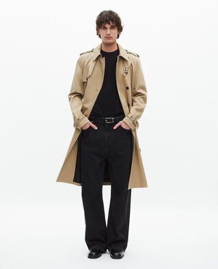 The Kooples HOMBRE BEIGE gabardina beige de corte ancho