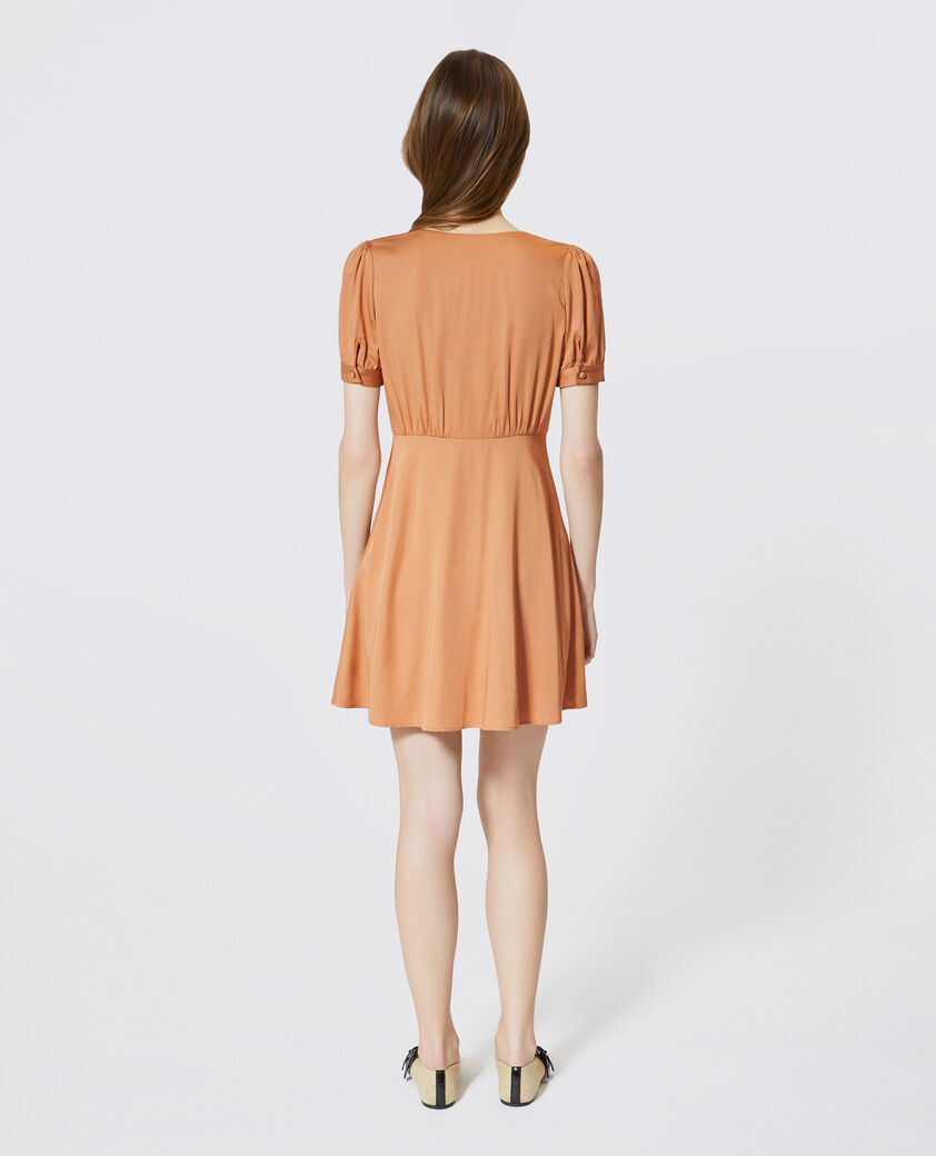 The Kooples FEMME CAMEL robe courte orange clair