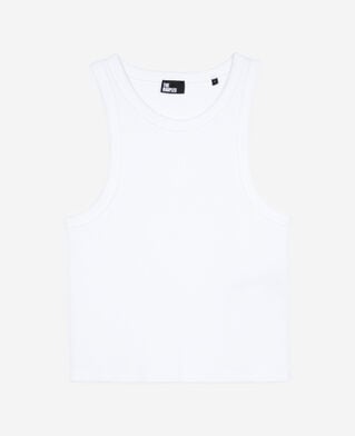 The Kooples WOMEN WHITE tank top with white coat of arms
