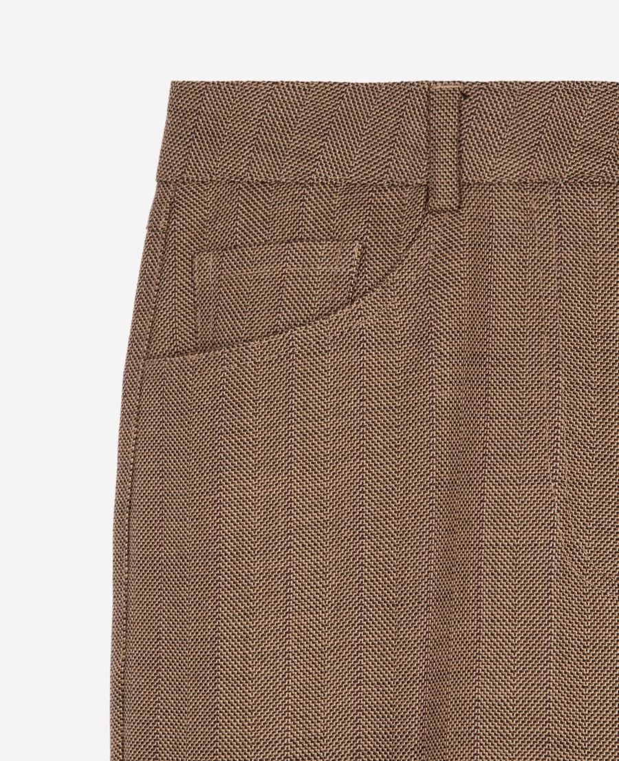 The Kooples FEMME CAMEL pantalon tailleur bootcut camel
