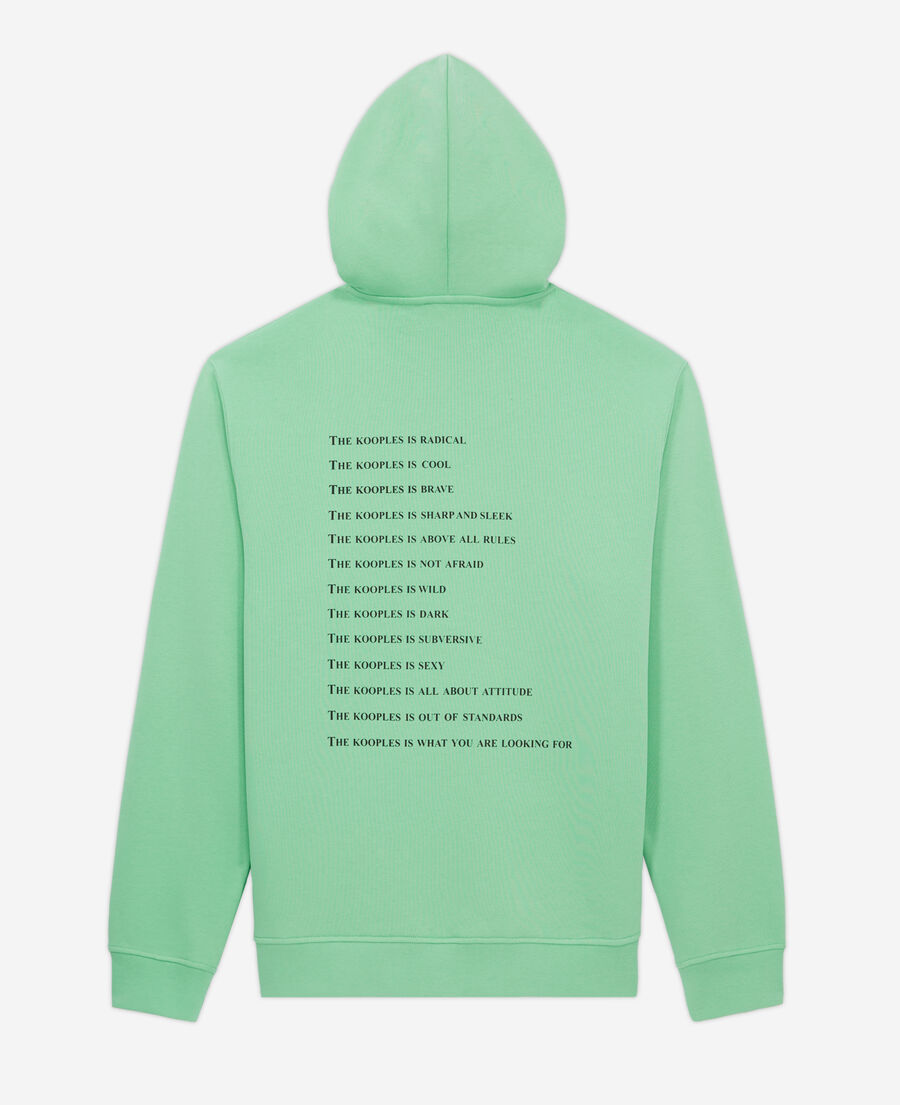 green what is hooded sweatshirt
