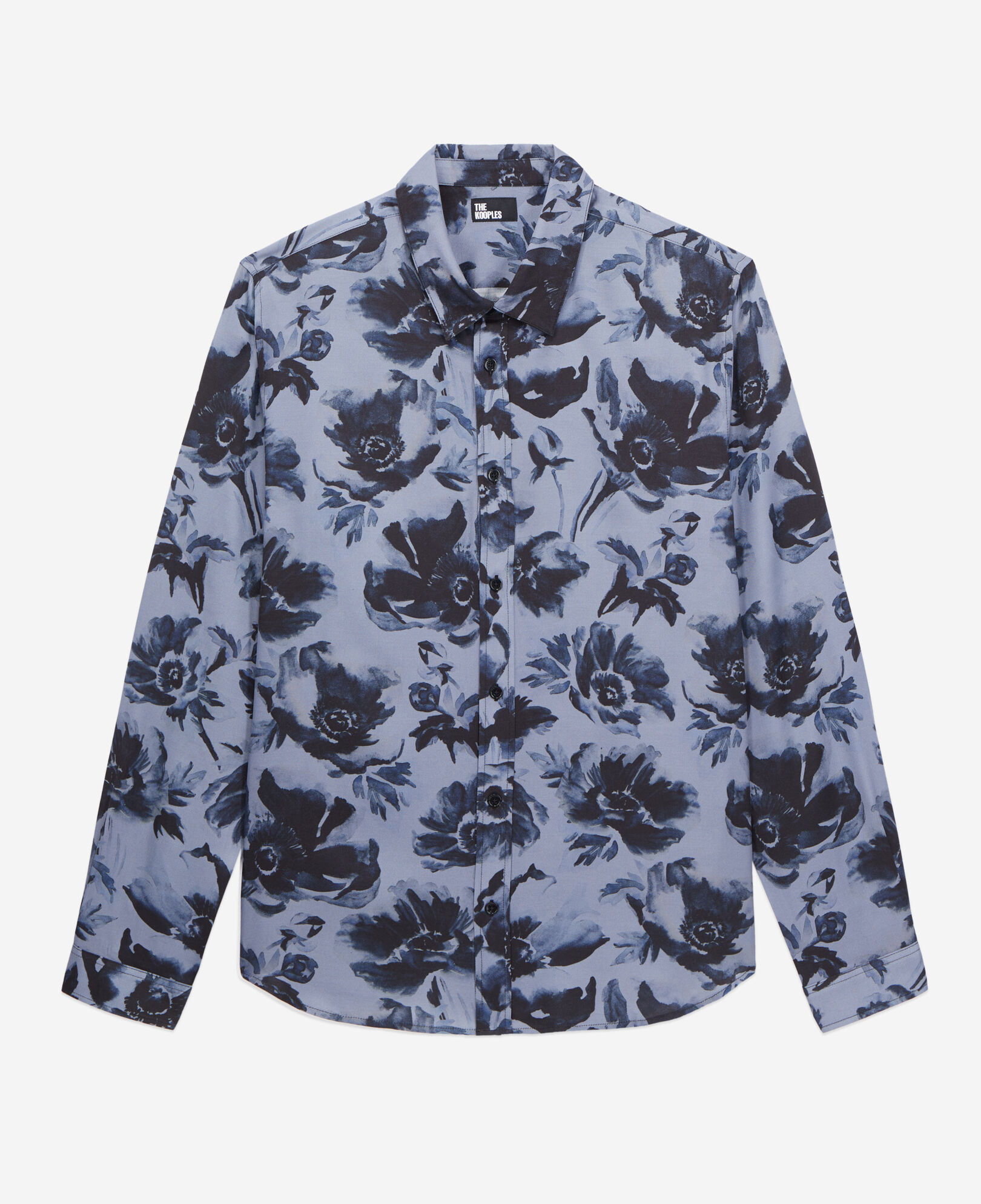 The Kooples HOMBRE BLACK BLUE camisa estampada