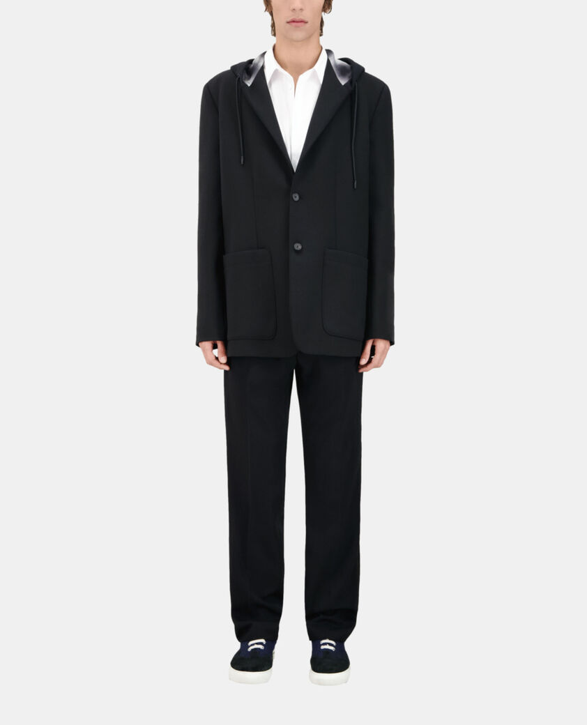 The Kooples HERREN BLACK schwarze jacke mit kapuze