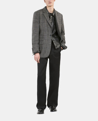 The Kooples H BROWN / BLACK prince of wales wool blazer