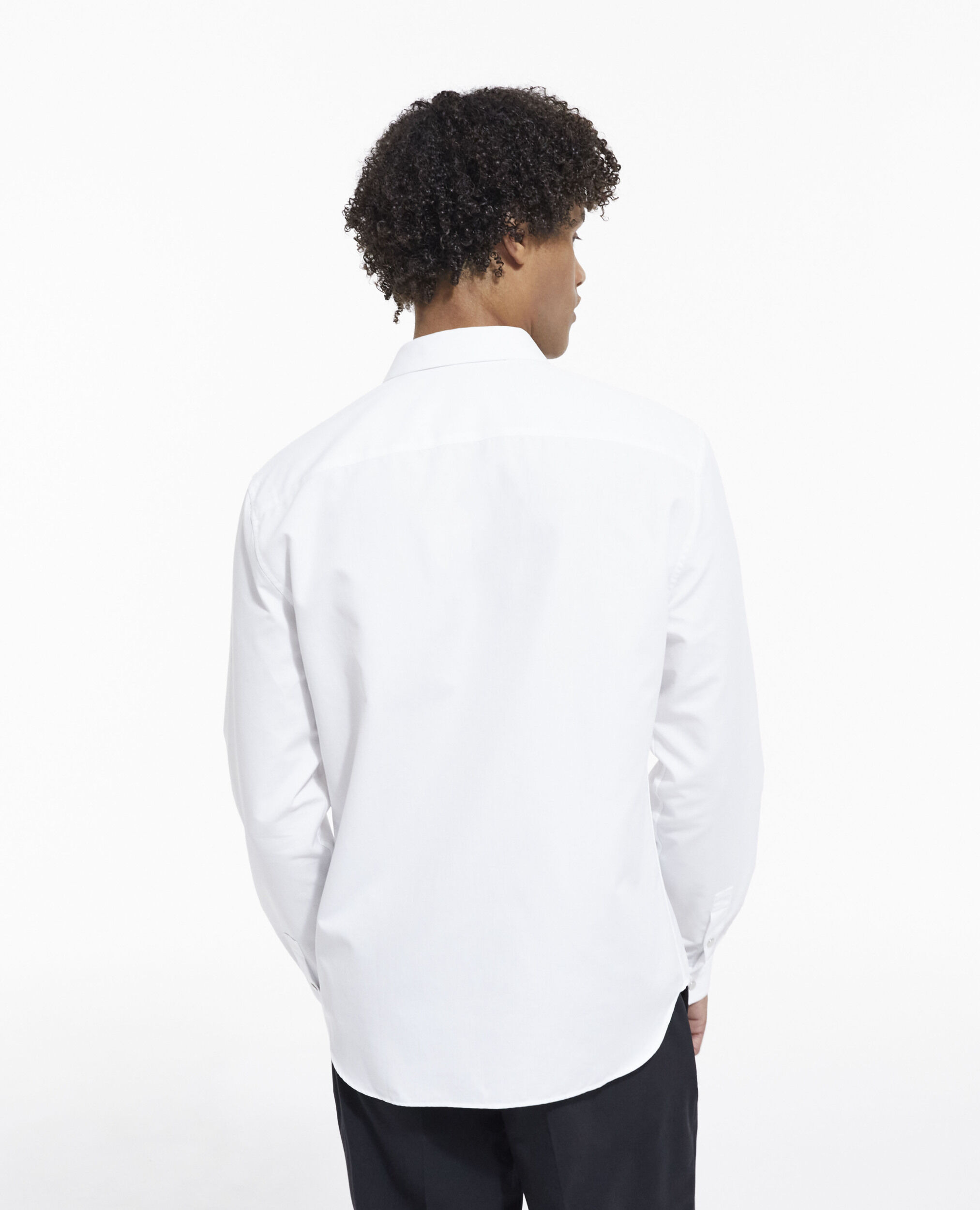 Fitted white tee shop