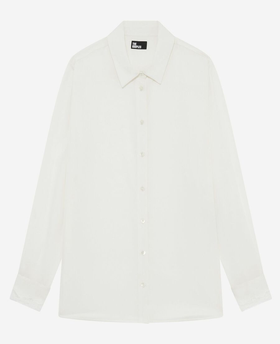 The Kooples FEMME ECRU chemise en soie écrue