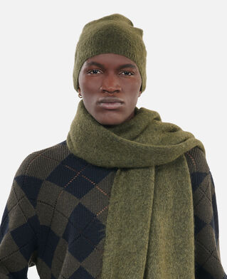 The Kooples MIXTE OLIVE NIGHT écharpe en mohair kaki
