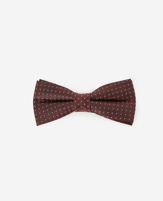 The Kooples HOMBRE BORDEAUX pajarita burdeos seda con rombos