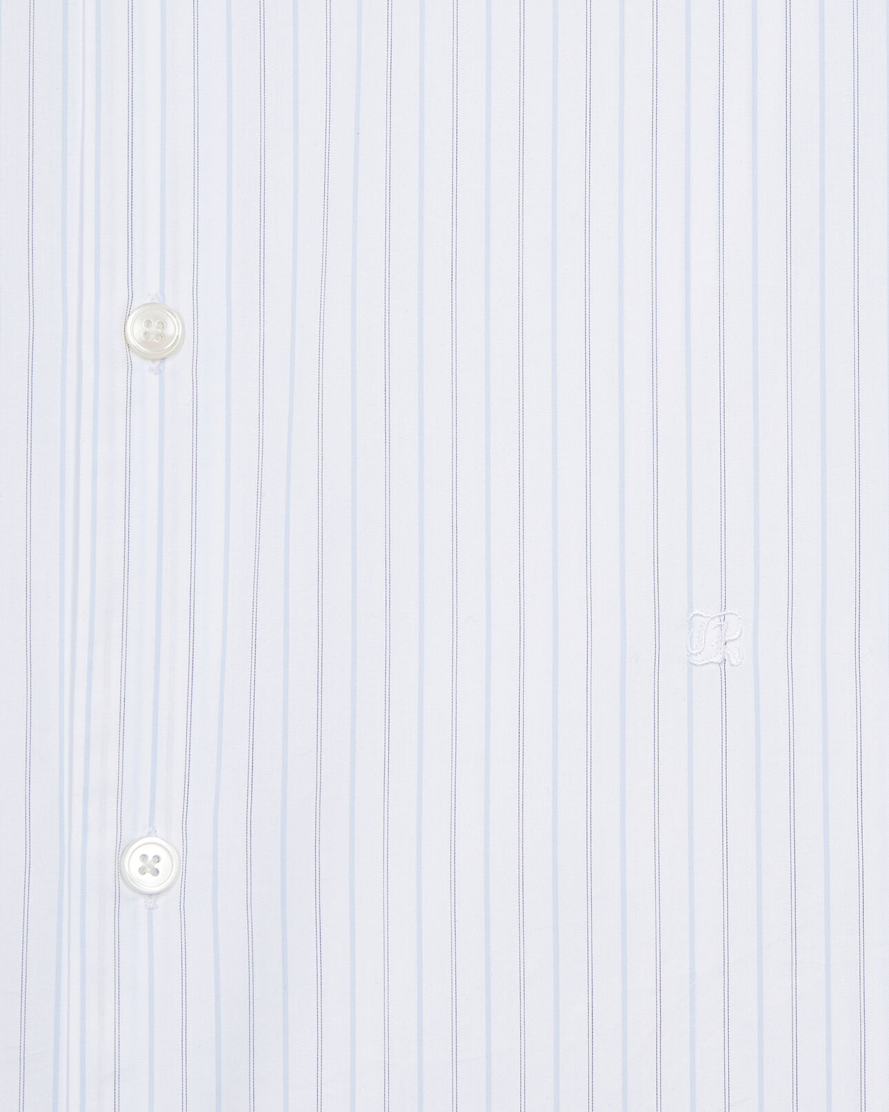 The Kooples MEN WHITE / BLUE white striped formal shirt