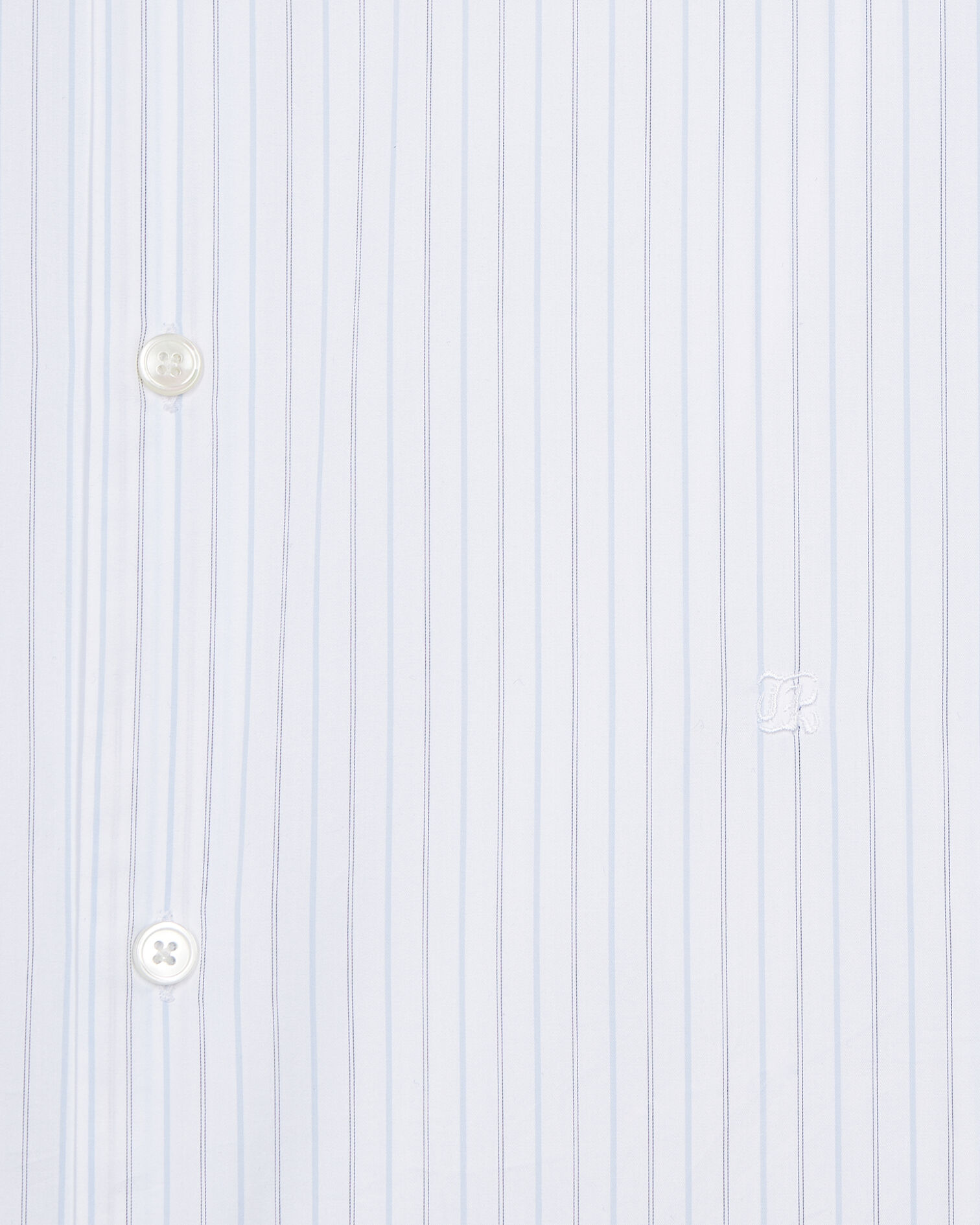 White striped formal shirt, WHITE / BLUE, hi-res image number null