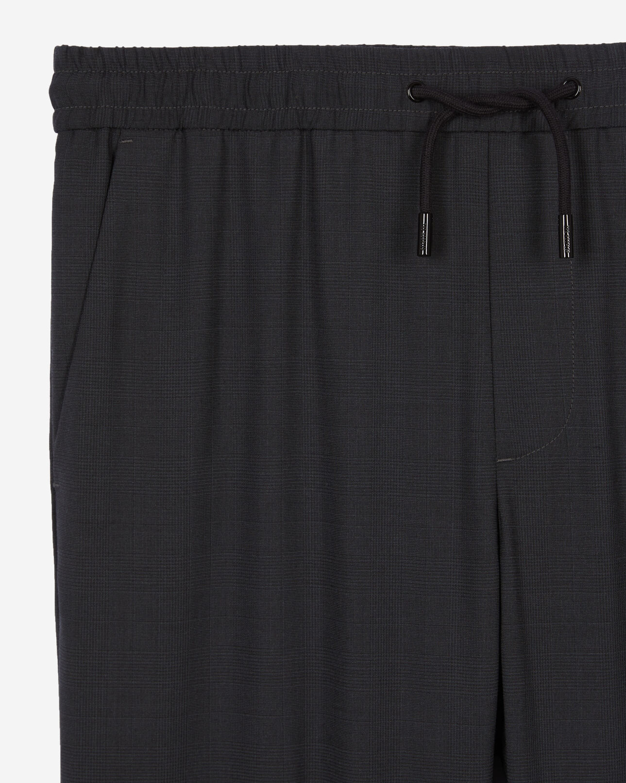 The Kooples MEN DARK GREY grey checked trousers