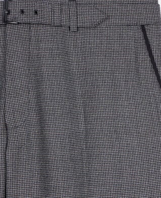 The Kooples MEN BLACK GREY black and white houndstooth suit trousers