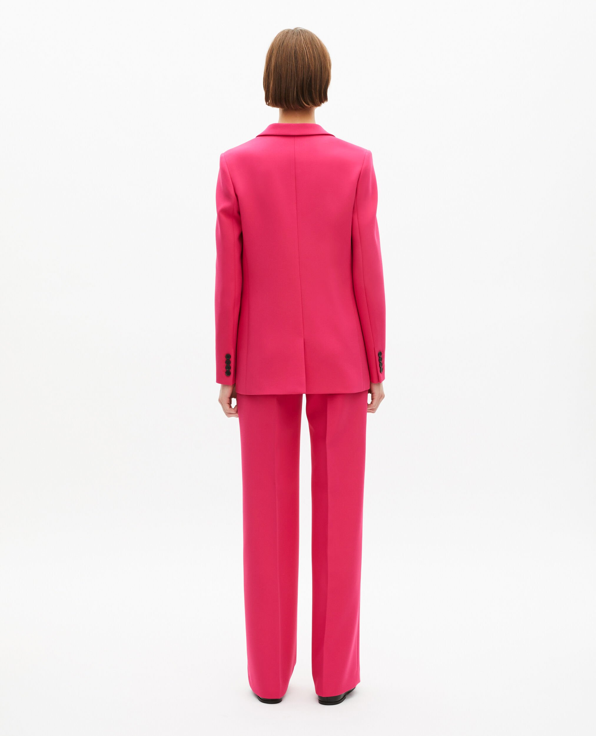 Pink crepe suit jacket, PINK, hi-res image number null