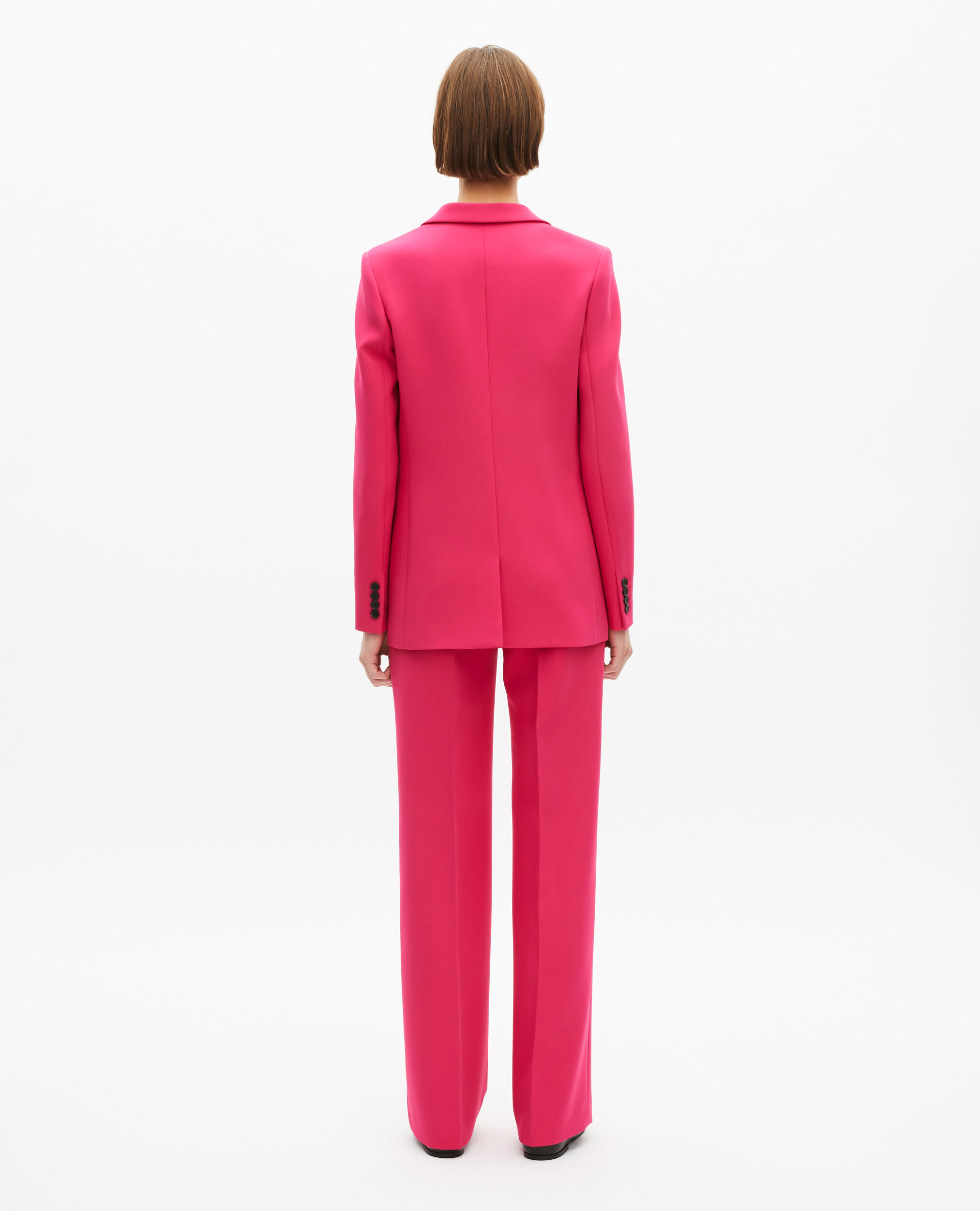 Pink crepe suit jacket, PINK, hi-res image number null