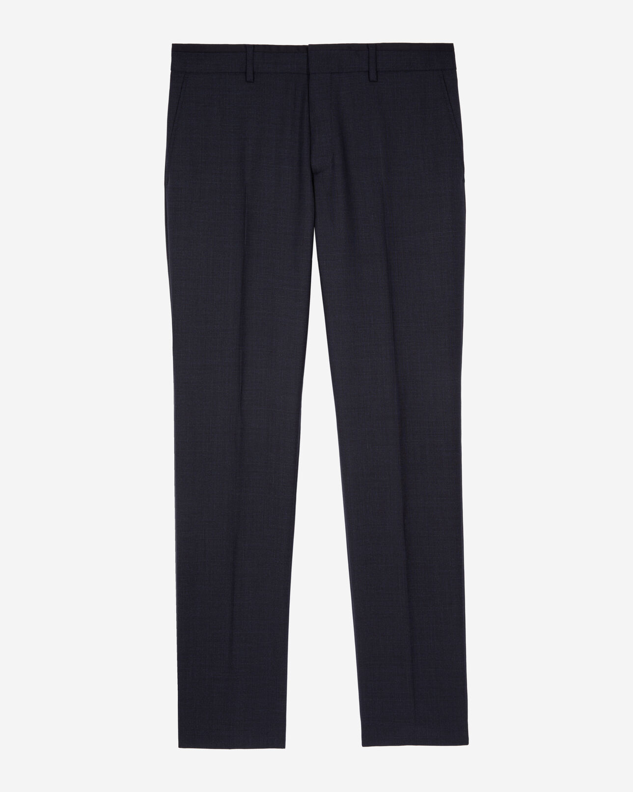 The Kooples HOMME NAVY pantalon de costume pied de puce bleu