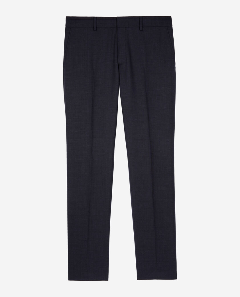 The Kooples MEN NAVY blue flea-foot suit pants