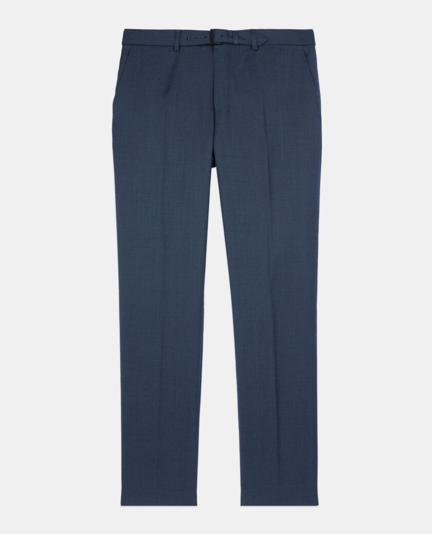 The Kooples MEN NAVY navy blue wool suit trousers