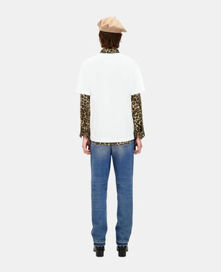 The Kooples HOMME WHITE t-shirt avec sérigraphie cœur camo blanc