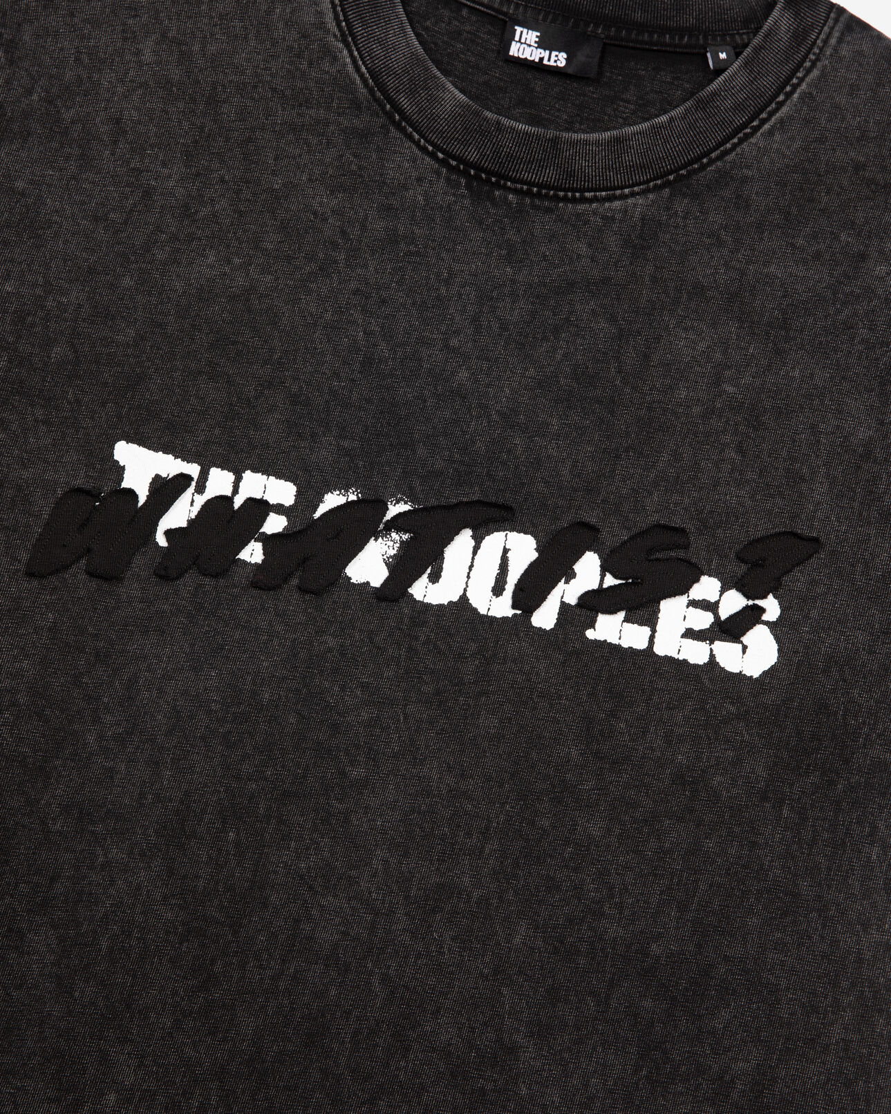 The Kooples HOMME BLACK WASHED t-shirt what is noir