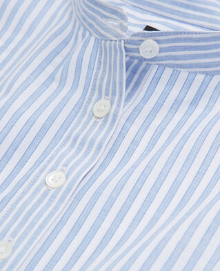 The Kooples WOMEN BLUE WHITE blue striped shirt