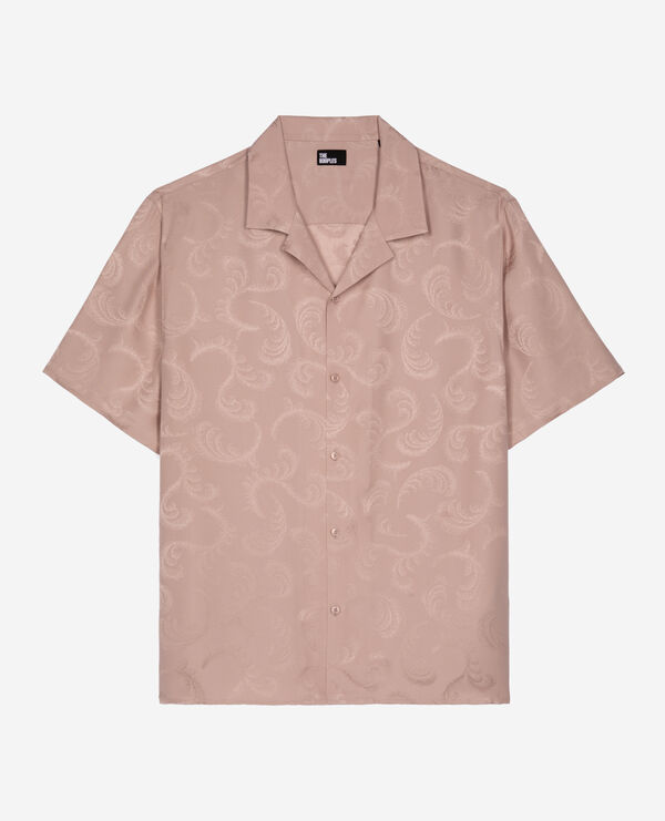 The Kooples HOMME LILA chemise manches courtes en jacquard rose