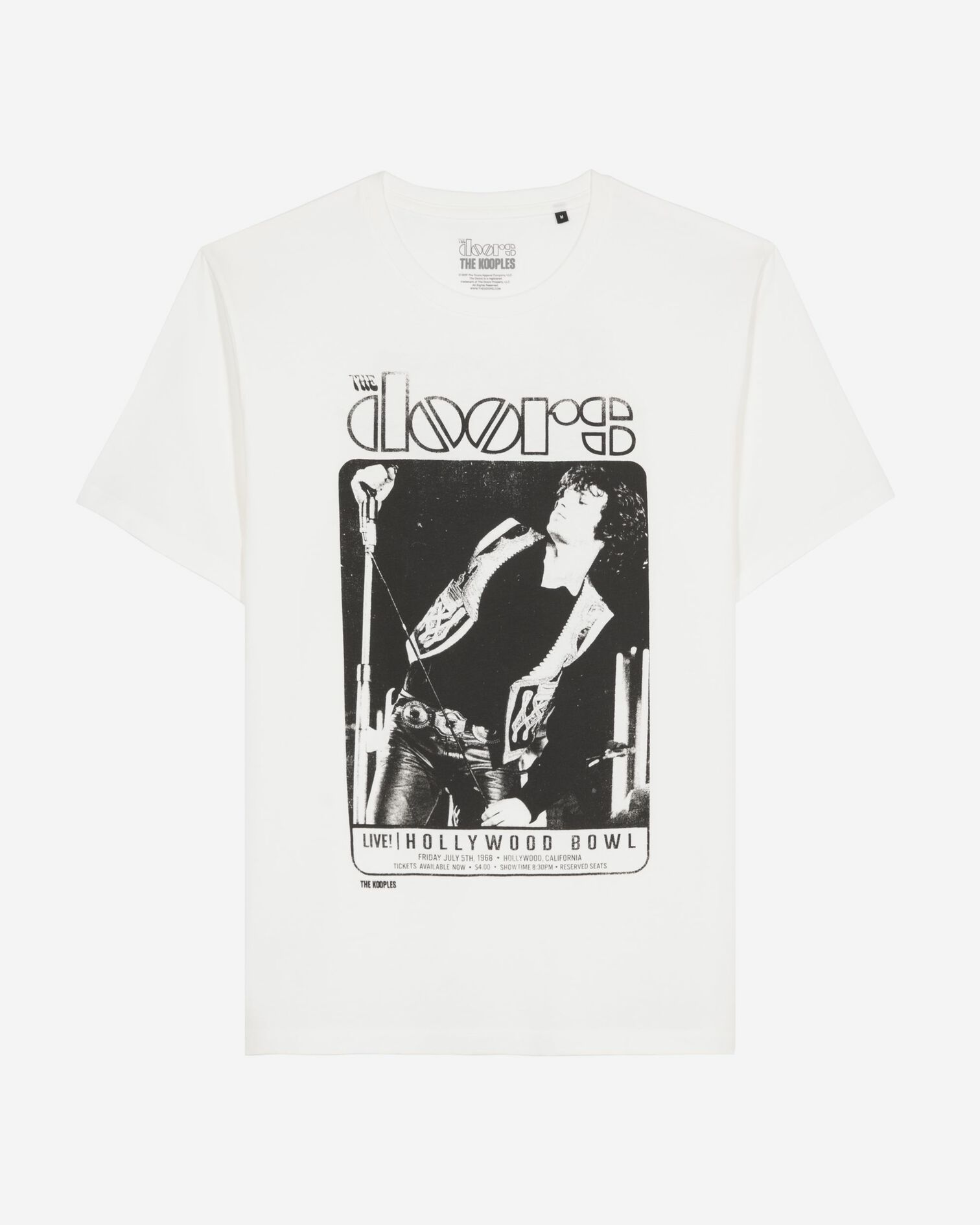 Ecrufarbenes T-Shirt von The Doors X The Kooples, ECRU, hi-res image number null