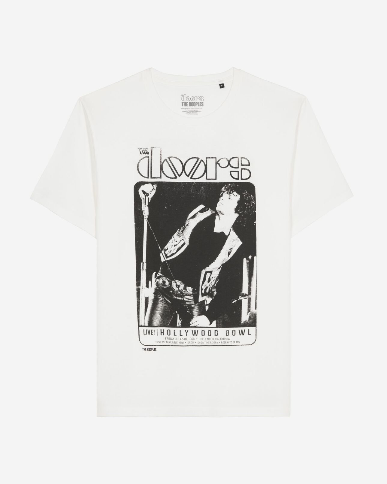 The Kooples UNISEX ECRU ecrufarbenes t-shirt von the doors x the kooples