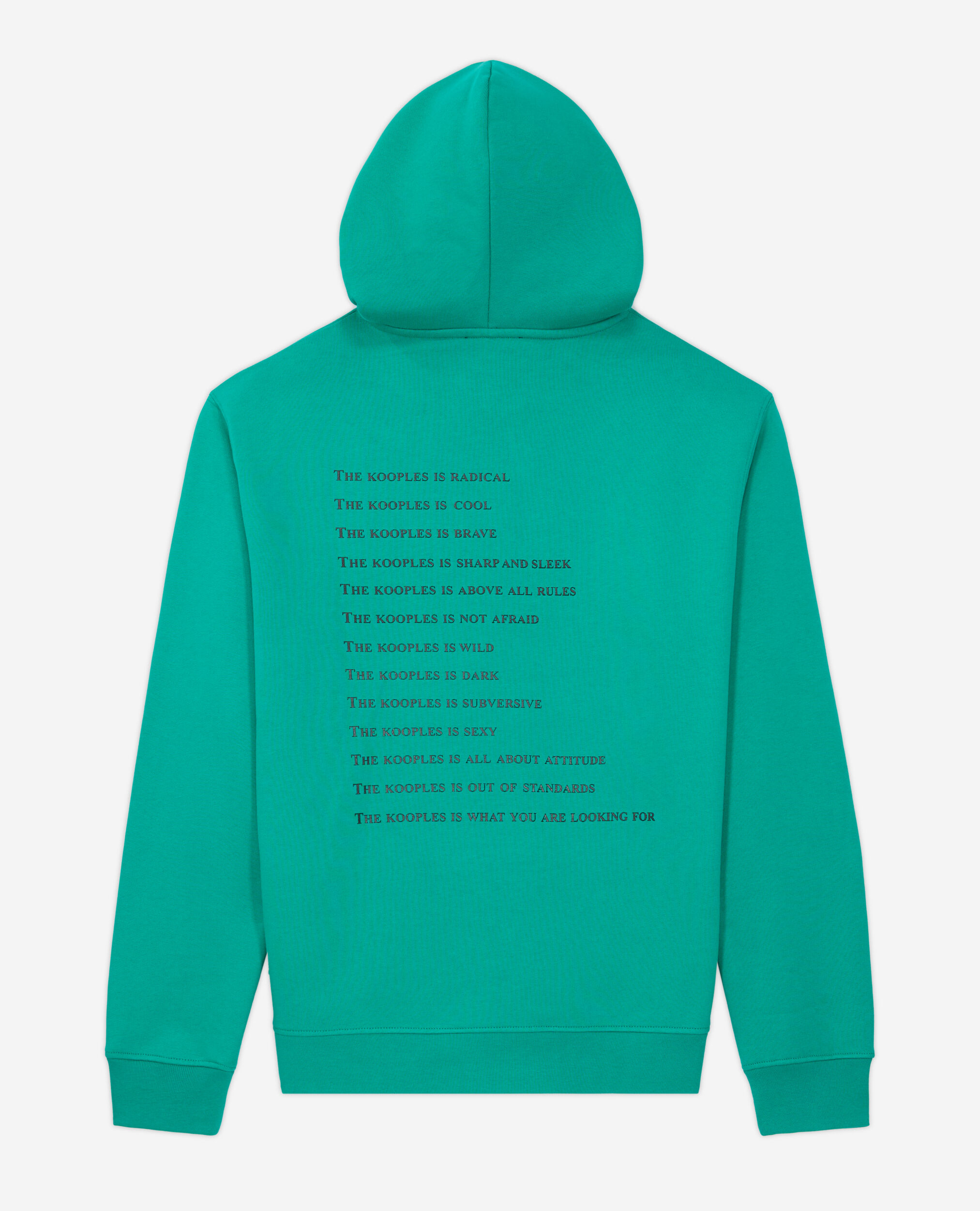 Grünes Sweatshirt mit „What is“-Schriftzug, GREEN, hi-res image number null