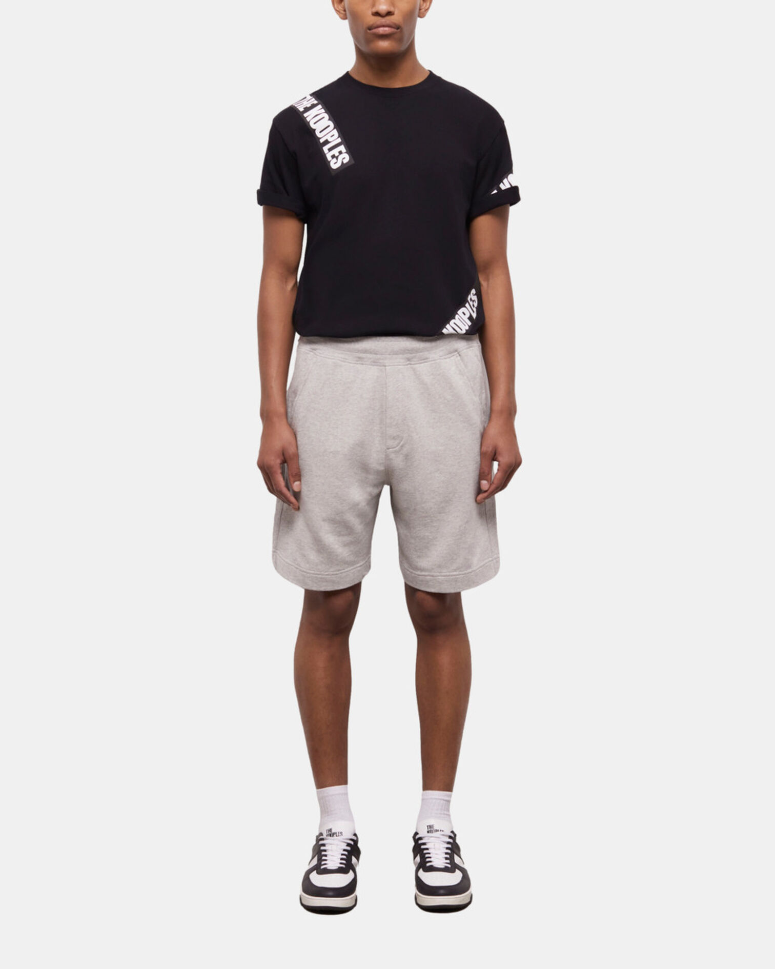 Light gray fleece shorts, GRIS CLAIR, hi-res image number null