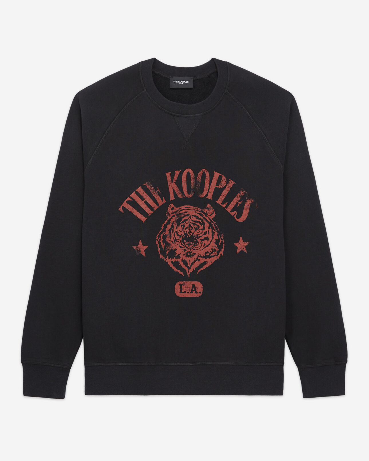 The Kooples MEN BLACK tiger sweatshirt