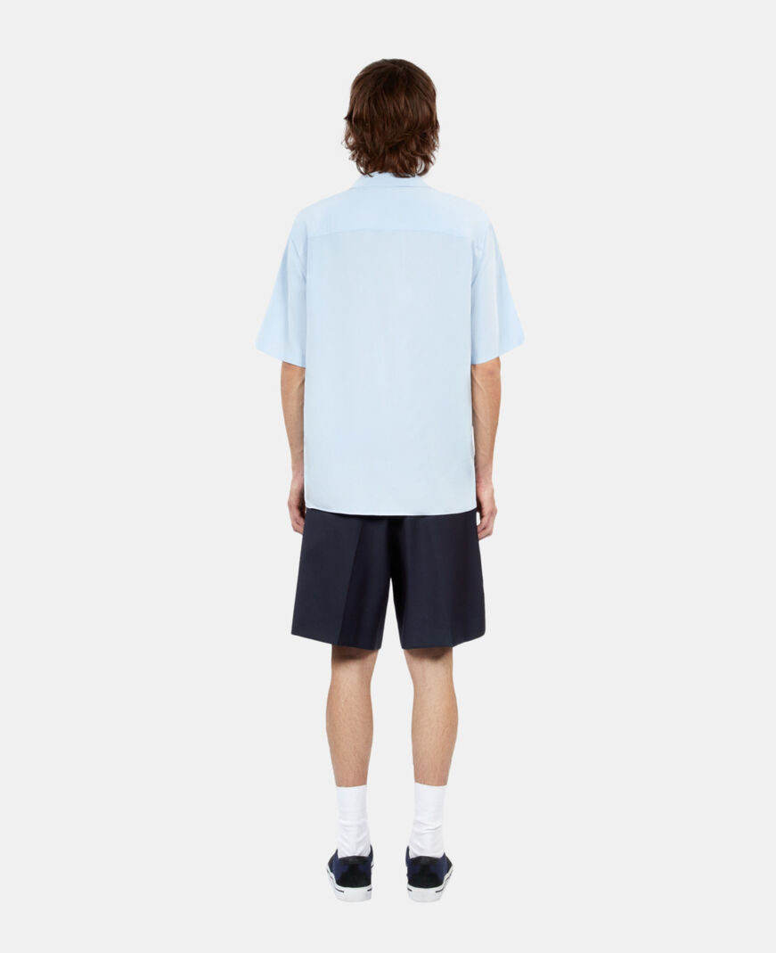 The Kooples HOMME LAVENDER chemise manches courtes bleu ciel