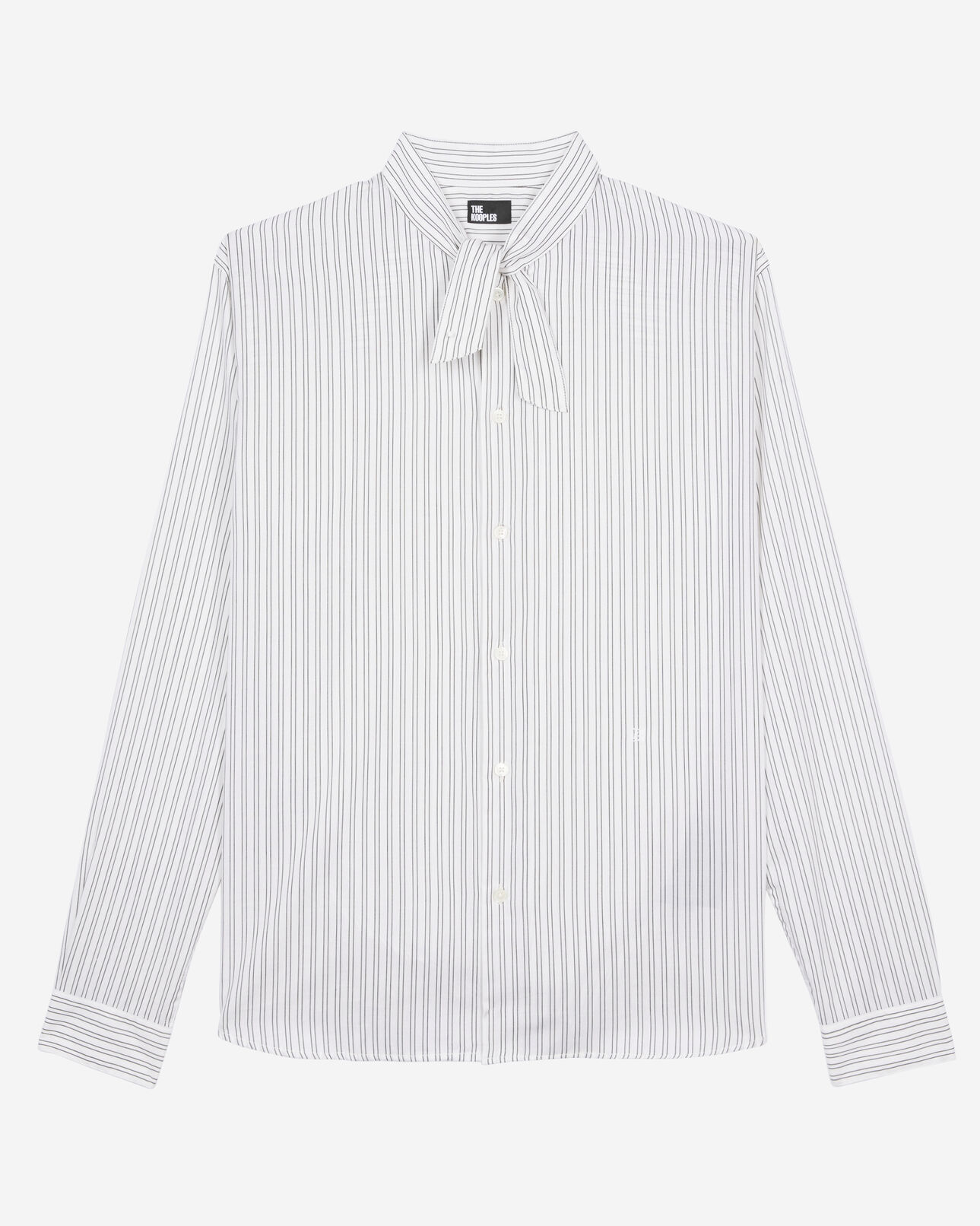 The Kooples MEN BLACK WHITE white pinstripe shirt