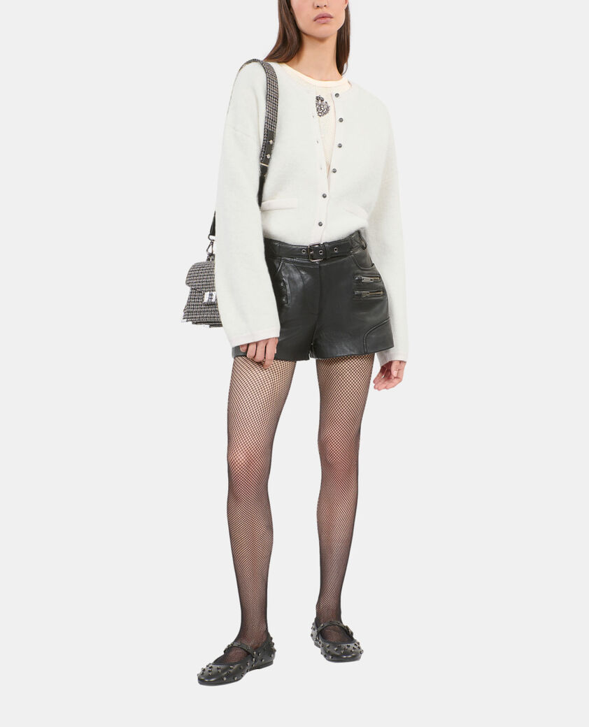The Kooples F null ecru alpaca and wool cardigan