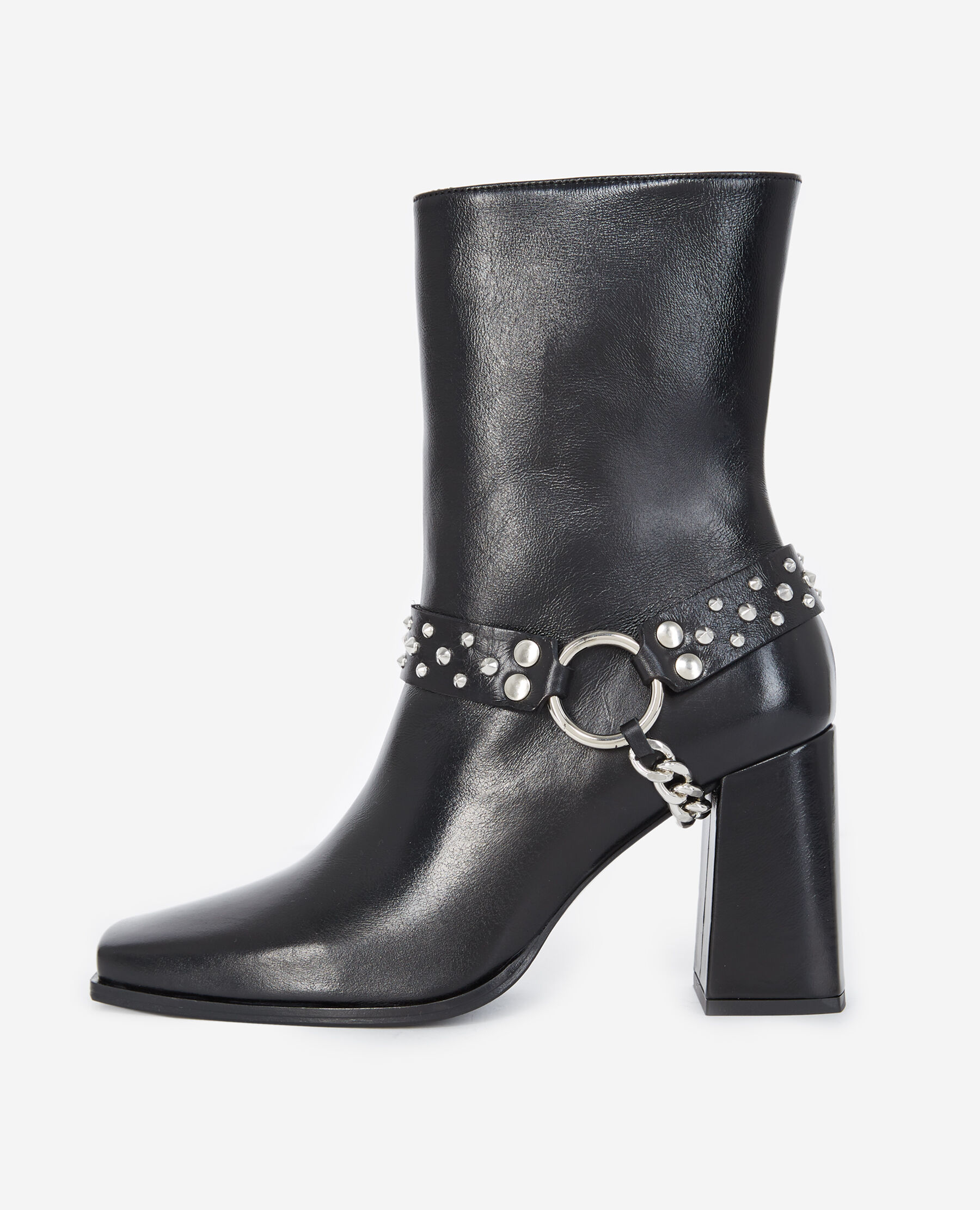 Boots en cuir a on sale bijoux