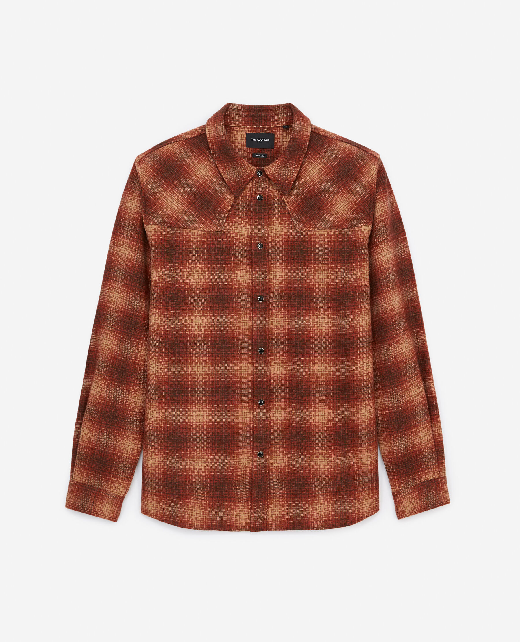 Chemise a sales carreaux en laine