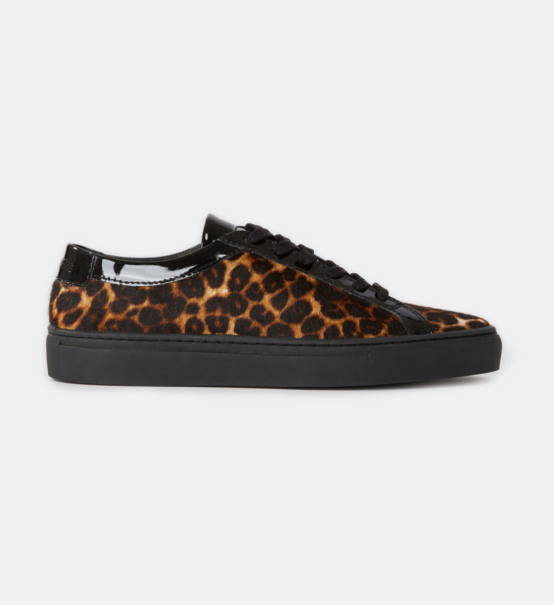 Leopard print top sneakers womens