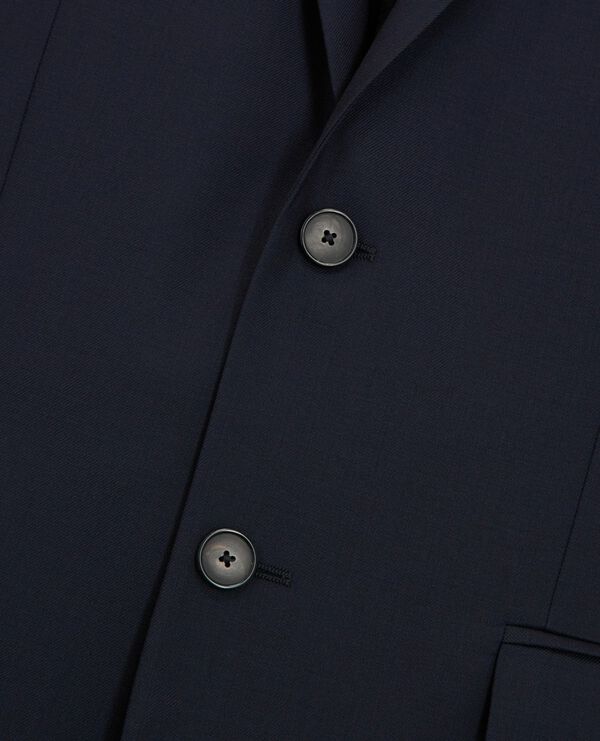 The Kooples HOMME DARK NAVY veste de costume en laine droite bleue