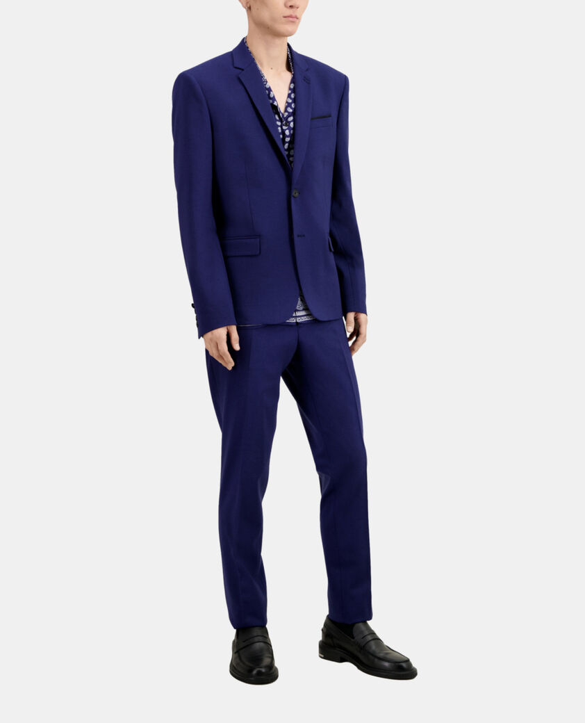 The Kooples HERREN DARK BLUE leuchtend blaue anzugjacke aus wolle