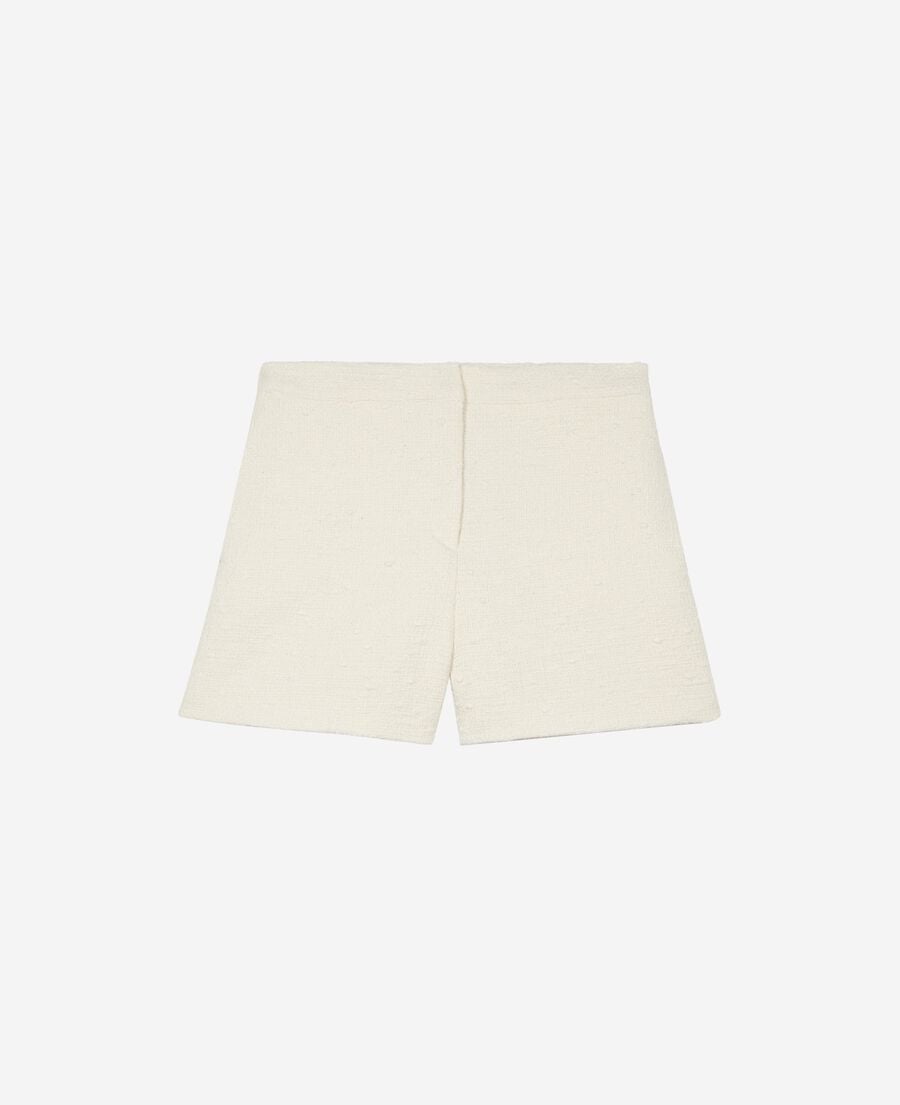 The Kooples FEMME ECRU short tailleur en tweed &eacute;cru