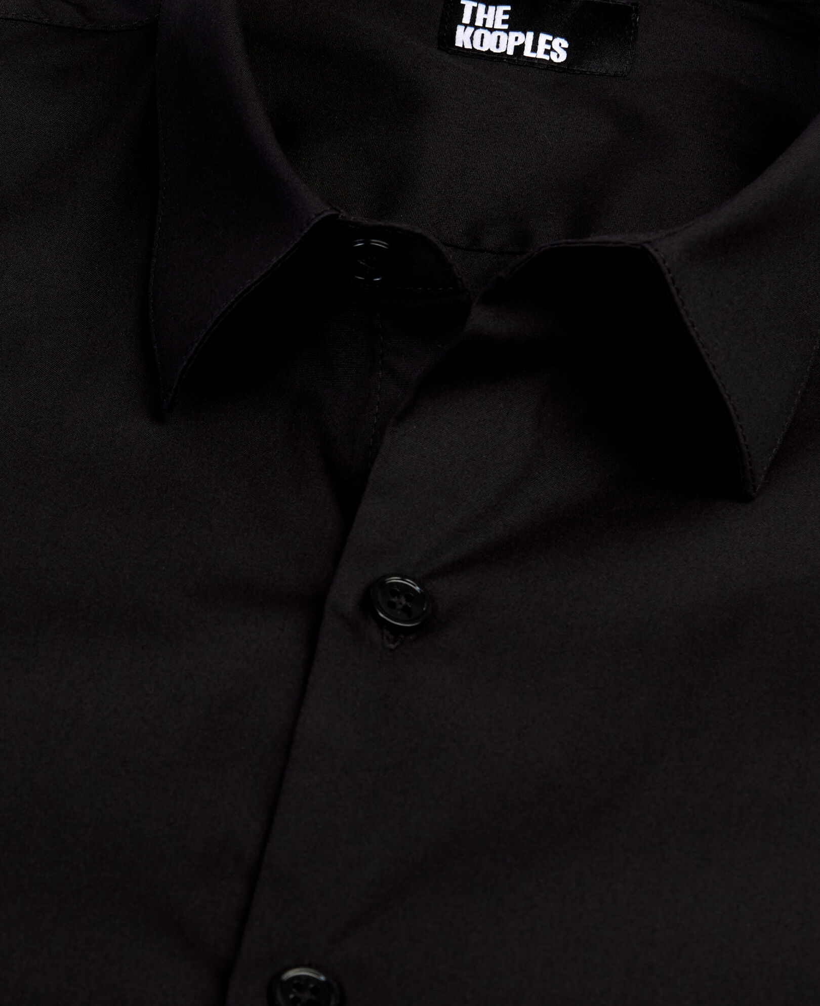 The Kooples MEN BLACK black poplin shirt