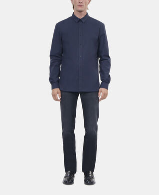 The Kooples MEN NAVY navy blue poplin shirt