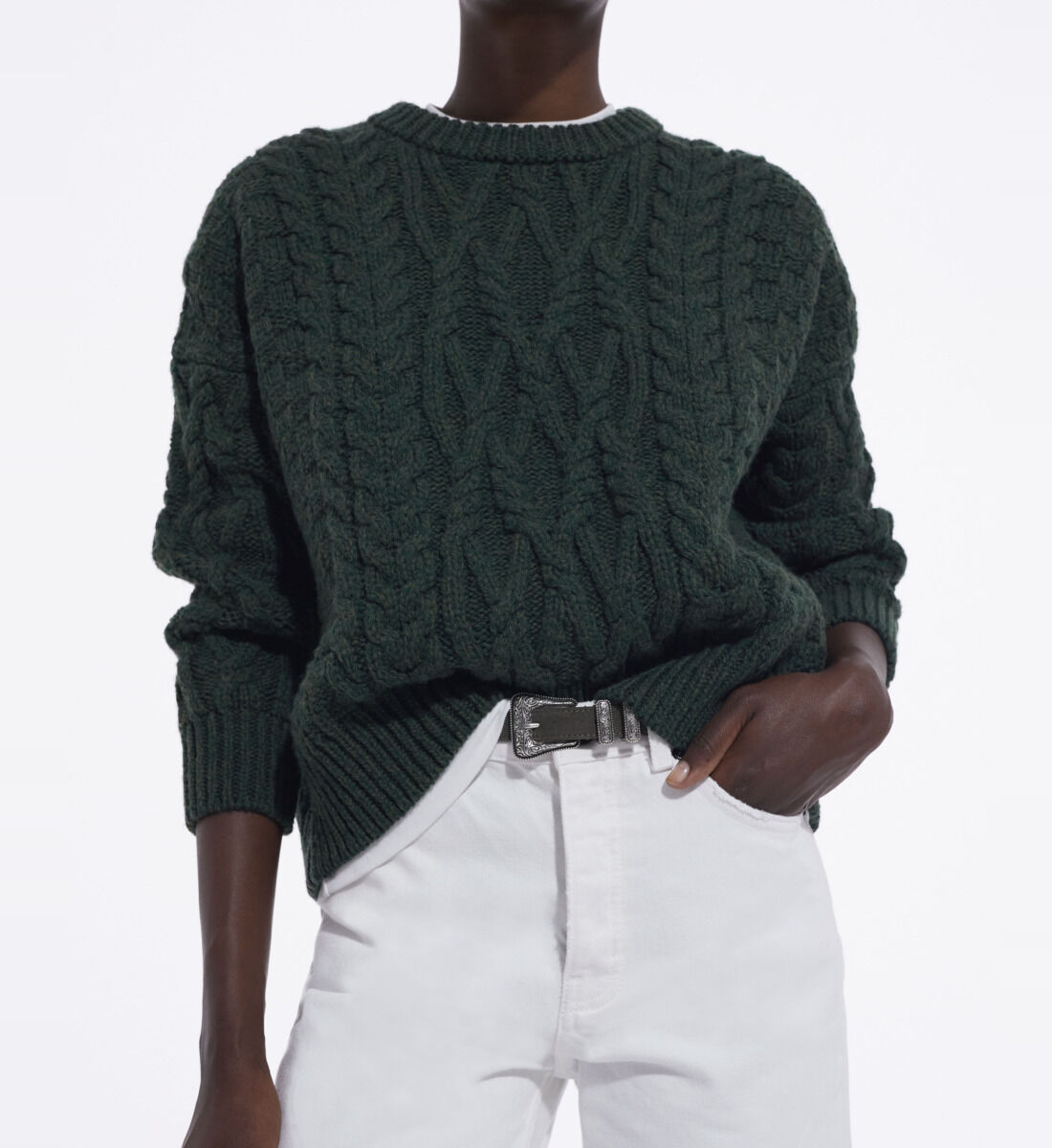 Khaki wool sweater The Kooples
