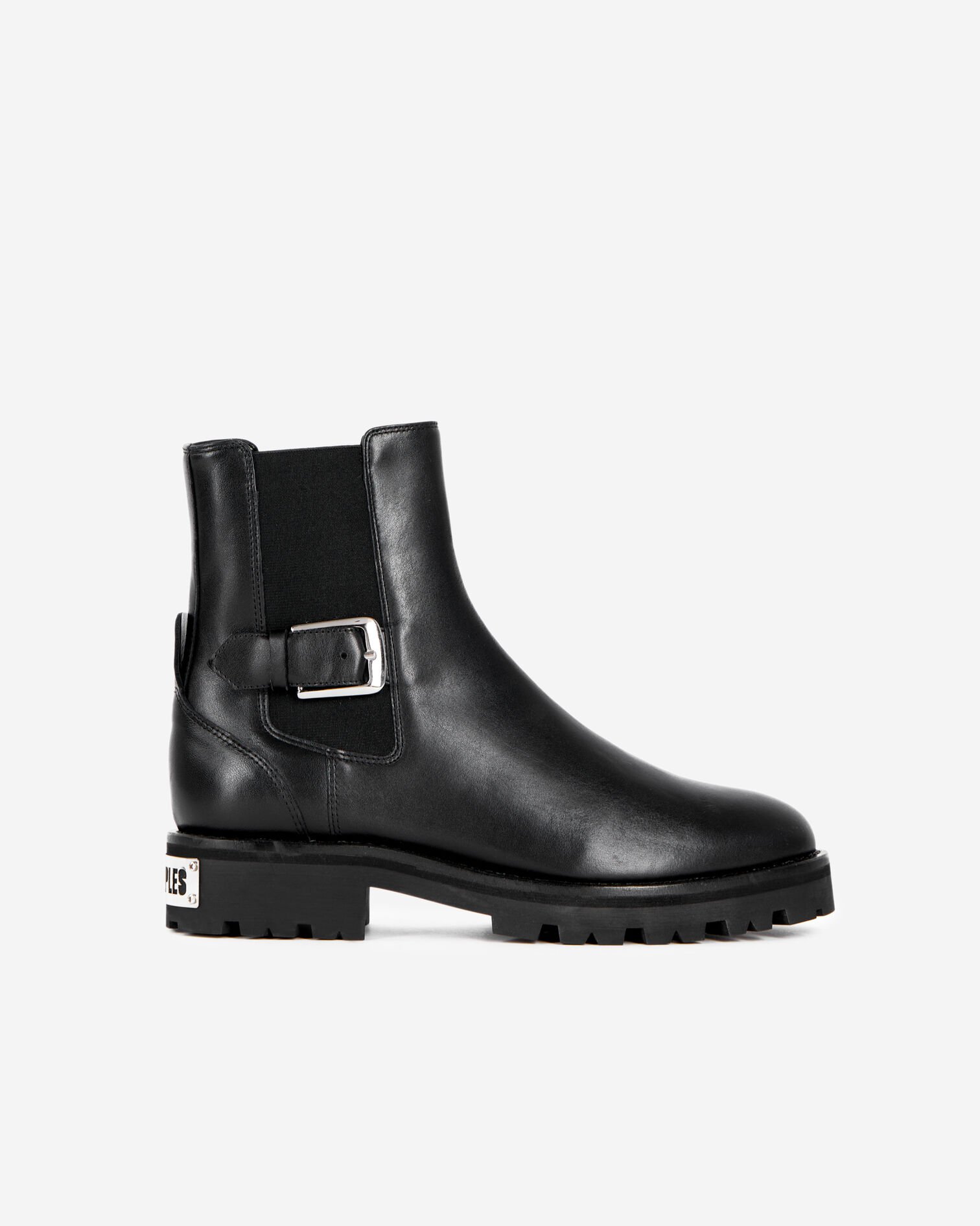 Black leather Chelsea boots, BLACK, hi-res image number null