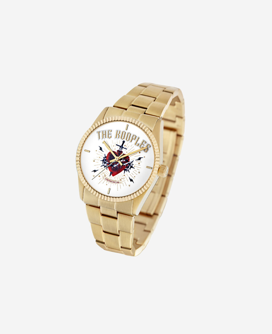 The Kooples MIXTE GOLD montre heart - dagger dorée