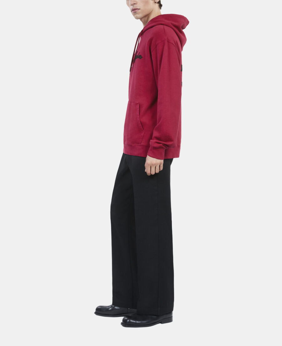 The Kooples HERREN BLOOD rotes kapuzensweatshirt mit logo
