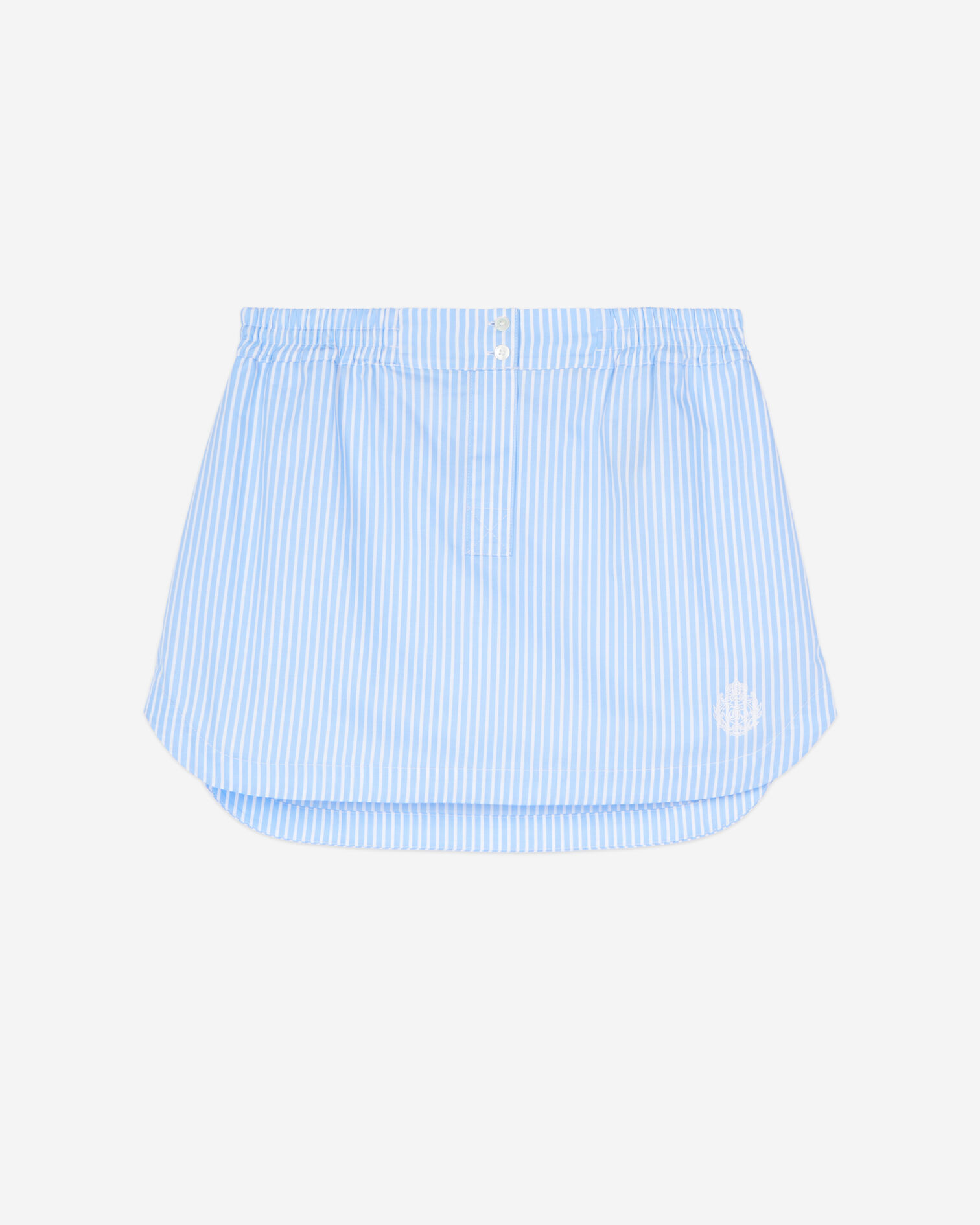 Short striped skirt, BLUE WHITE, hi-res image number null