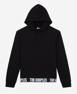 The Kooples HERREN BLACK schwarzes sweatshirt mit the kooples logo