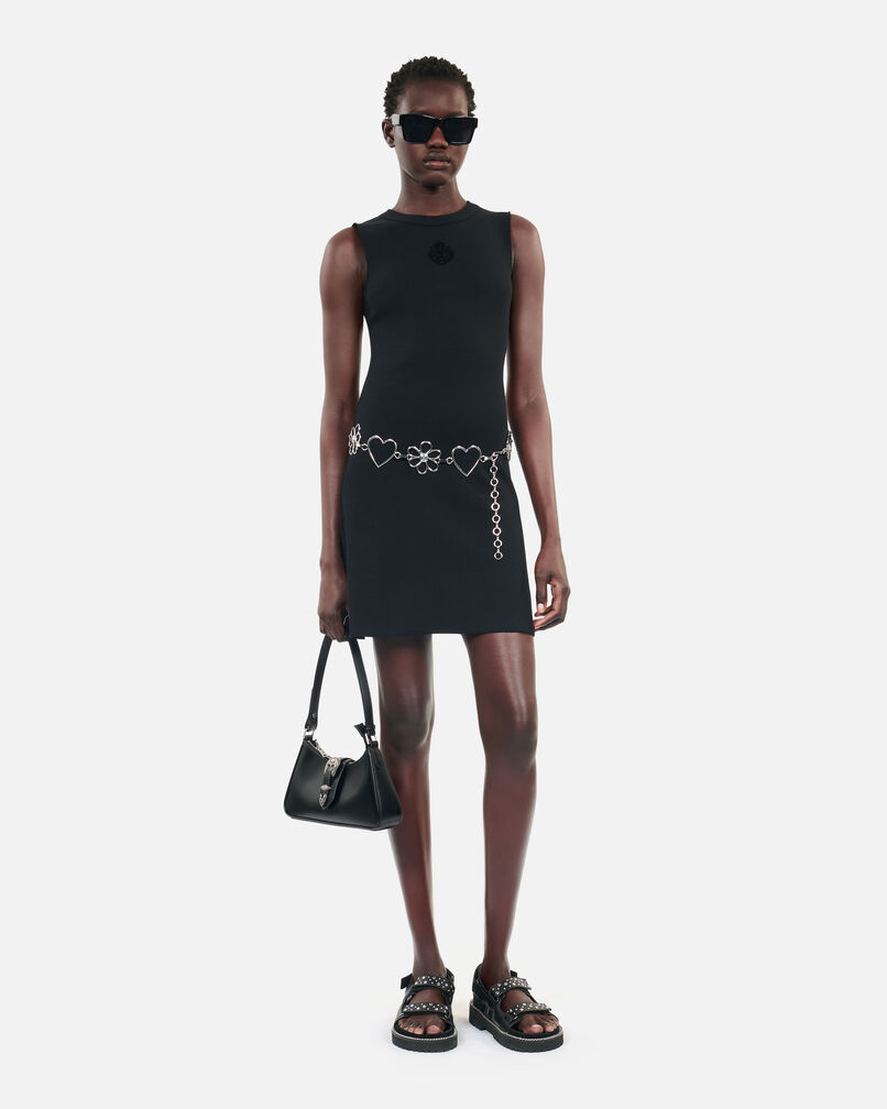 The Kooples WOMEN BLACK black short blazon dress