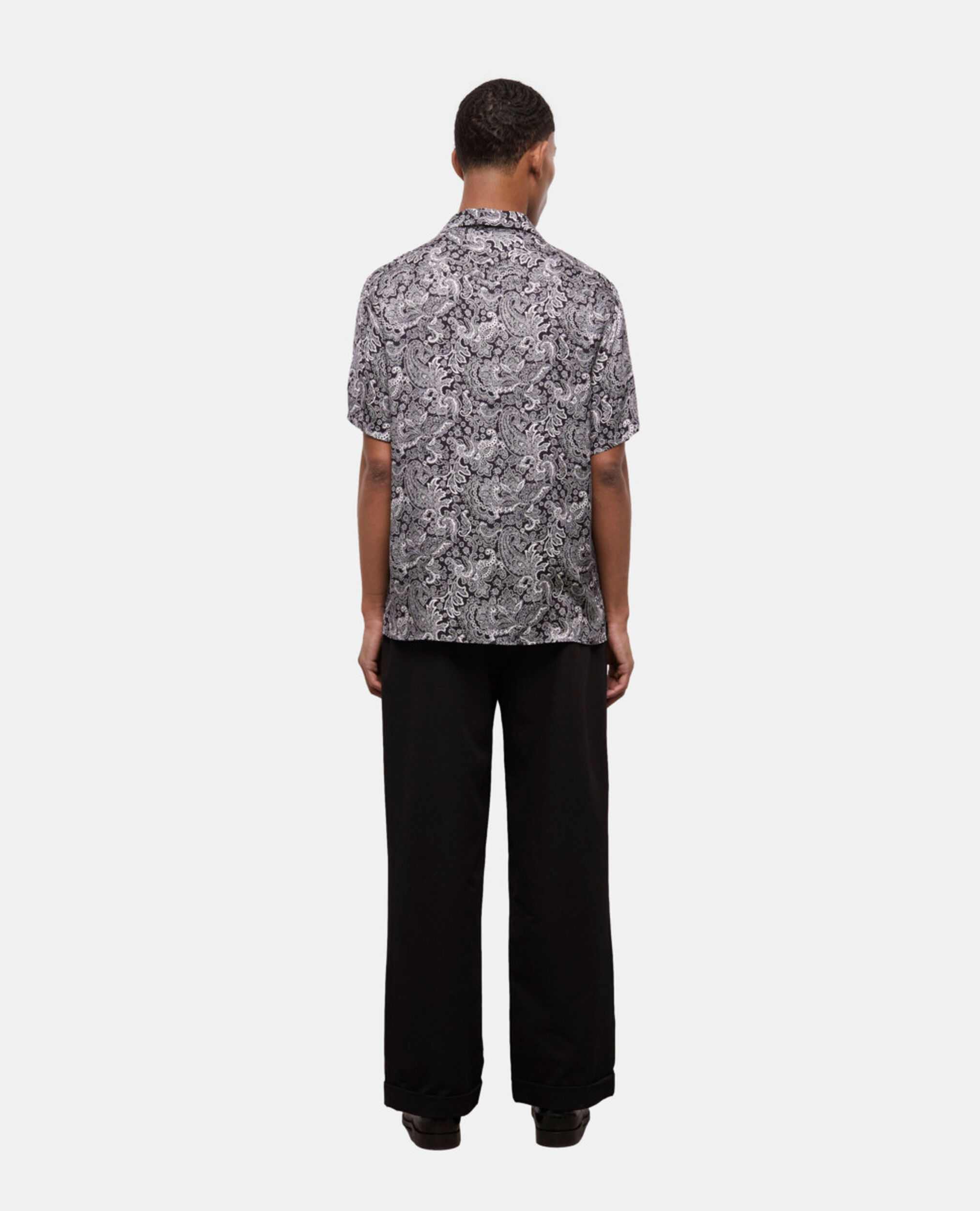 Chemise imprimée blanche et noire, BLACK WHITE, hi-res image number null
