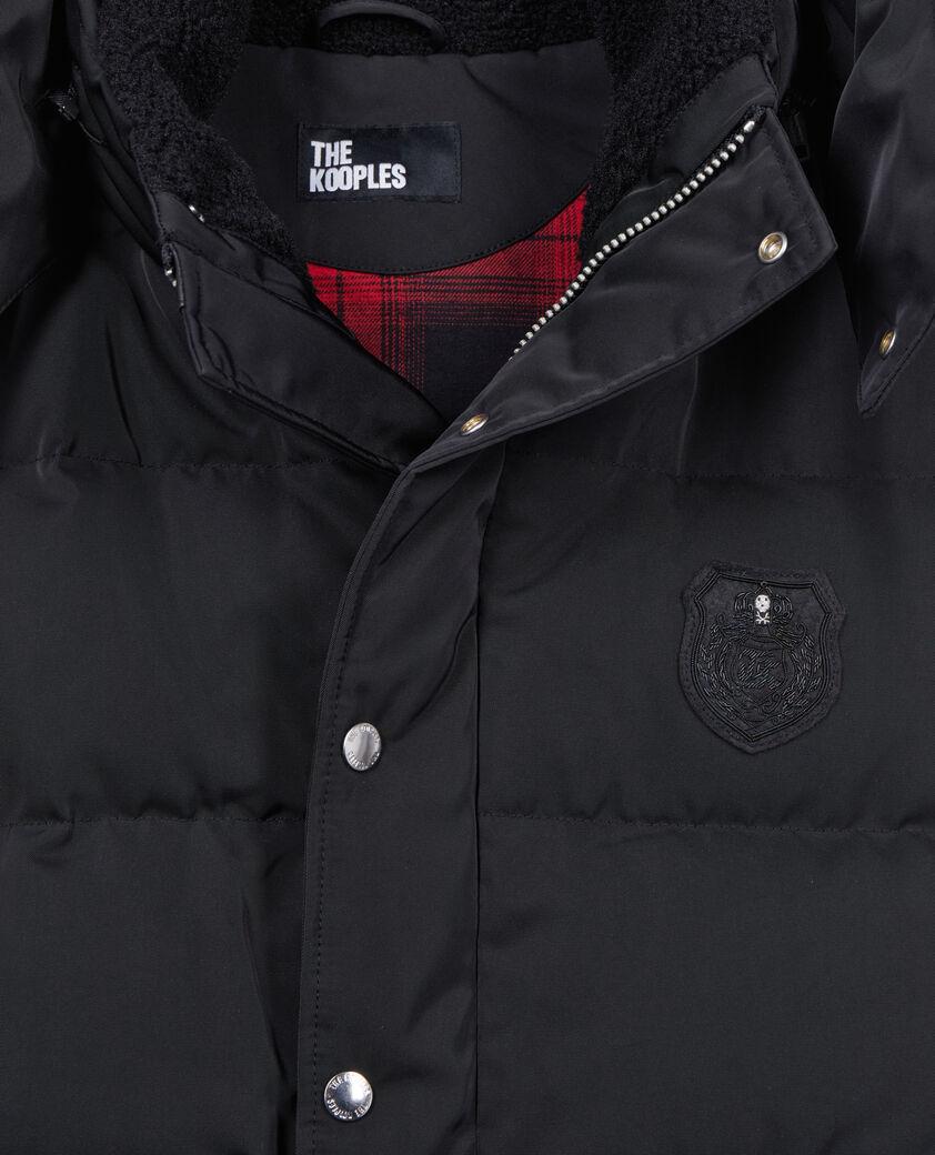 The Kooples HERREN BLACK ärmellose schwarze daunenjacke